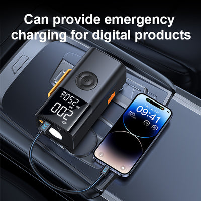 Smart Jump Starter with Air Compressor & Tire Inflator — 10000mAh