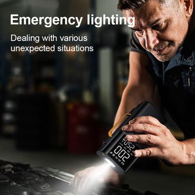 Smart Jump Starter with Air Compressor & Tire Inflator — 10000mAh