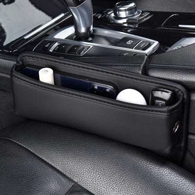 Leather Car Seat Gap Storage Box